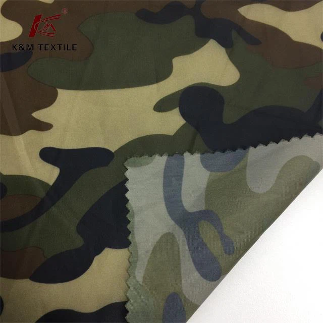 Kain Taffeta Poliester Cetakan Penyamaran 210T
