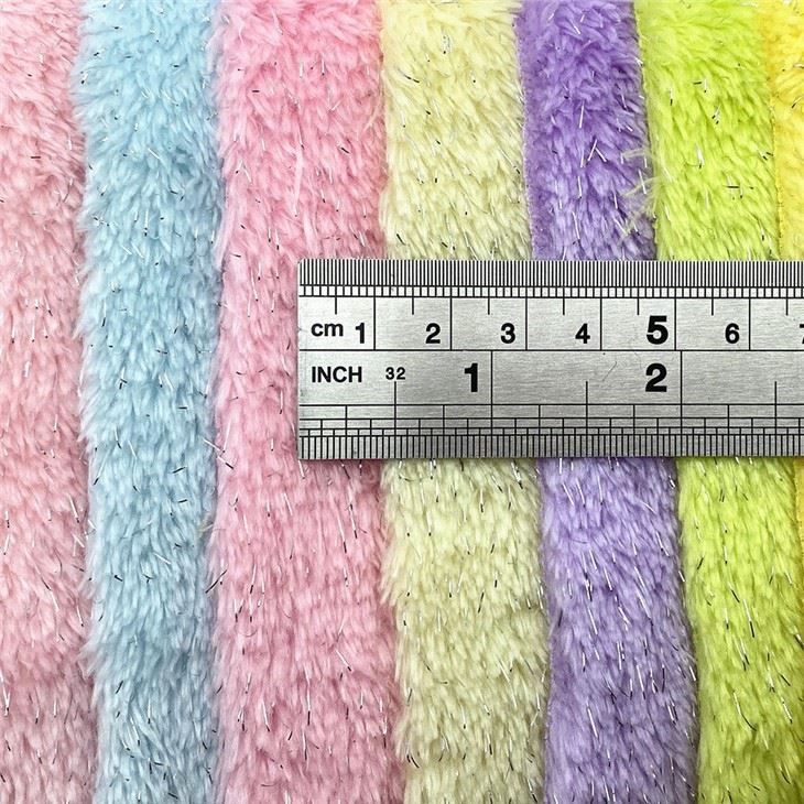 Silver Yarn Sherpa Fleece Fabric